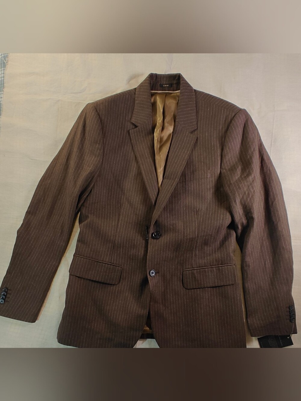 Abercrombie & Fitch Brown Linen blend Blazer Size 40R